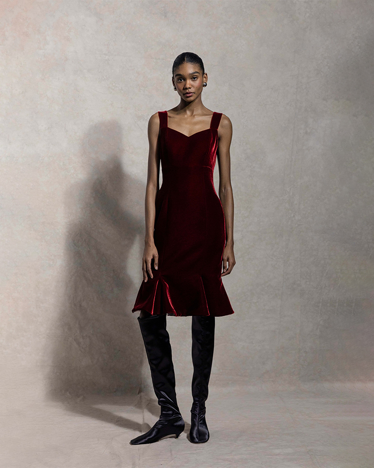 DIVA 红丝绒鱼尾裙