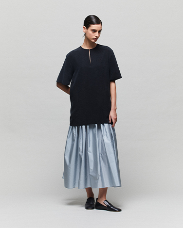 ARIA 黑蓝撞色连衣裙